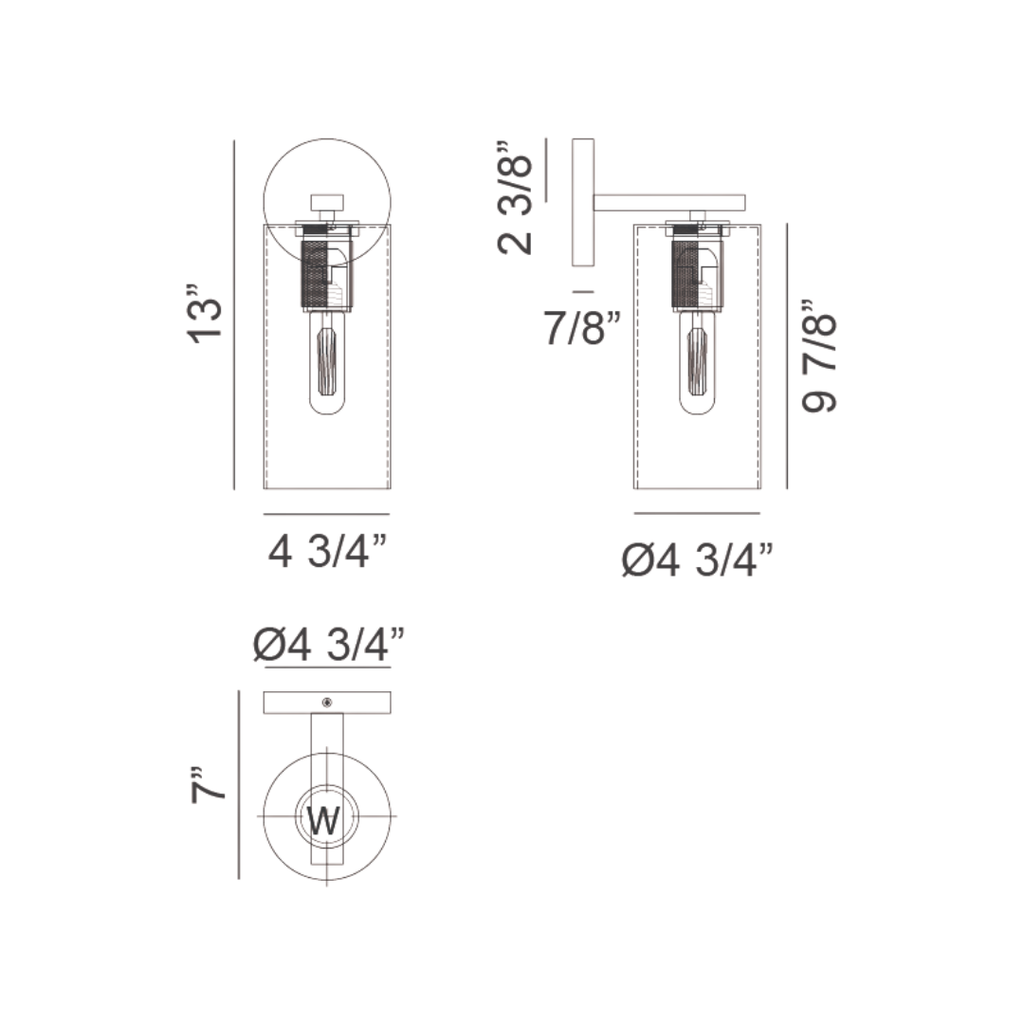 Lincoln 1 Light Wall Sconce - Light House Co.