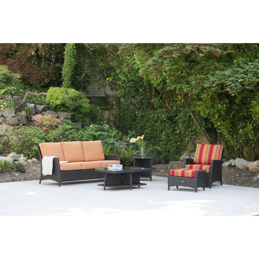 Palm Harbor Coffee Table With Clear Glass | Outdoor Coffee Tables | Ratana - Light House Co.