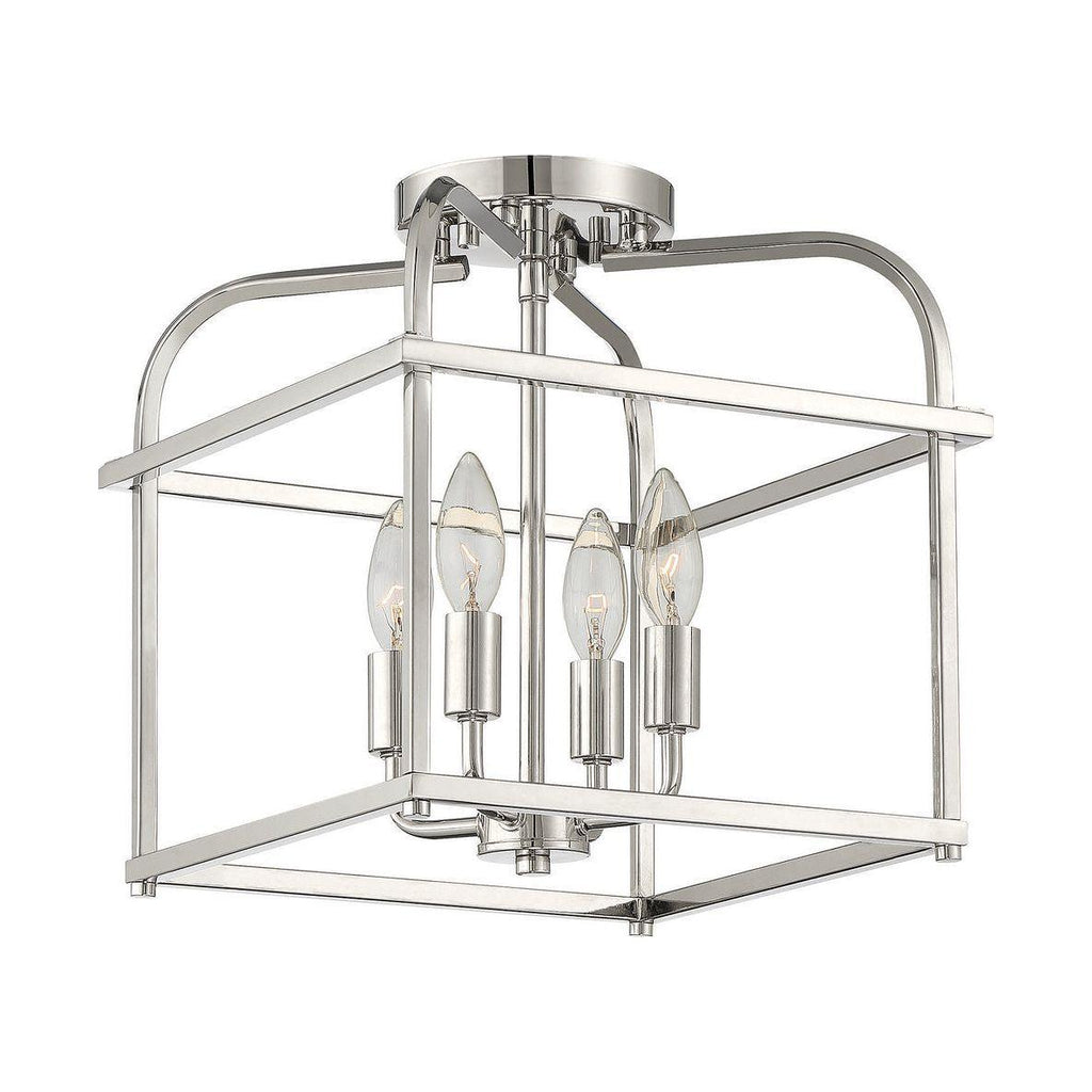 4-Light Ceiling Light in Polished Nickel - Light House Co.