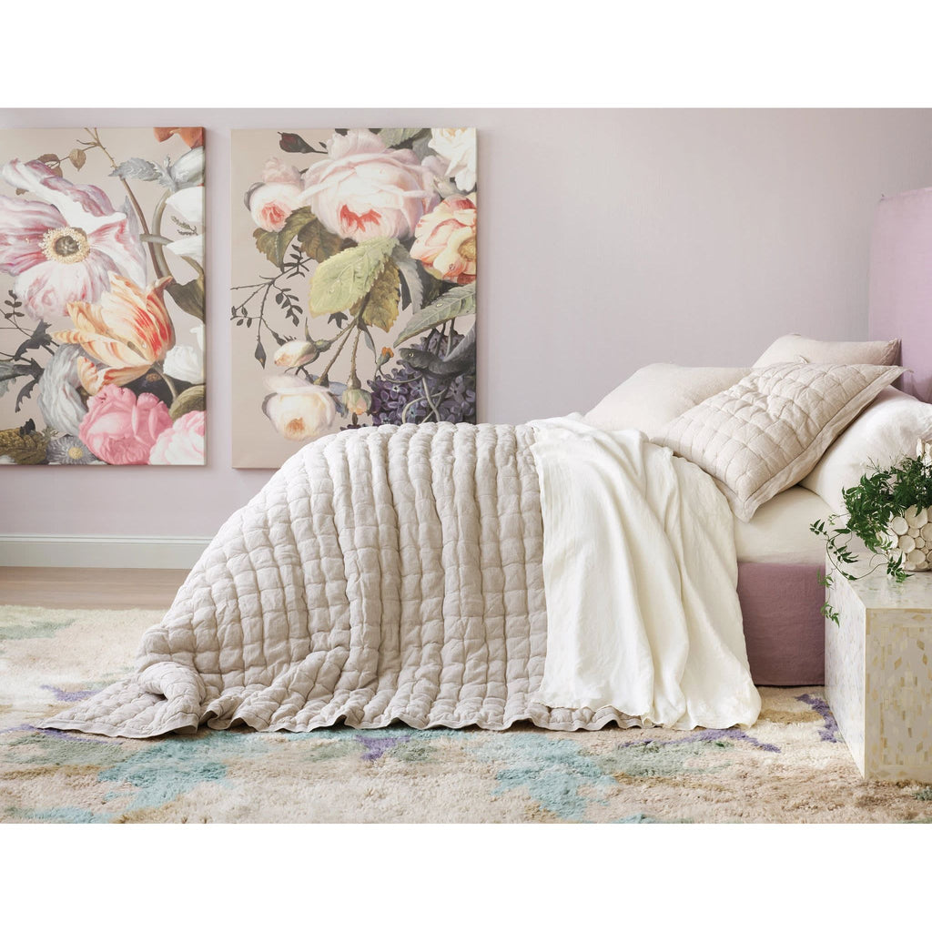 Lush Linen Puff | Natural | Bedding | Annie Selke - Light House Co.