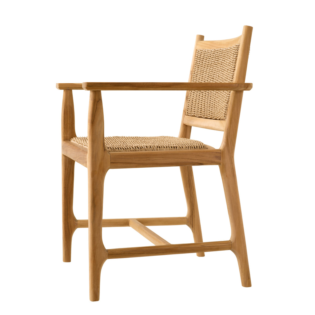Pivetti Outdoor Dining Chair with Arm - Light House Co.