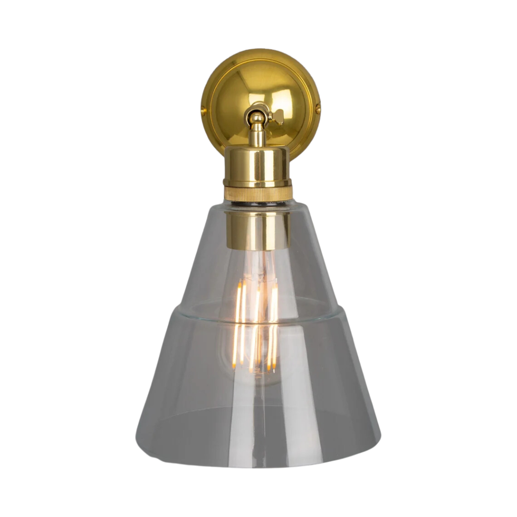 Straff Vintage Clear Glass Cone Wall Light - Light House Co.