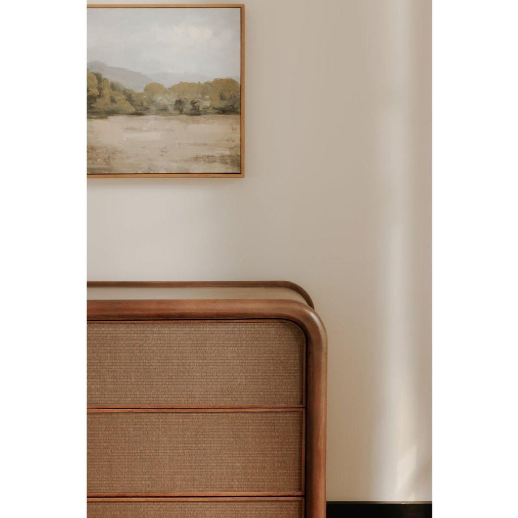 Rye Warm Brown 6 Drawer Dresser - Light House Co.