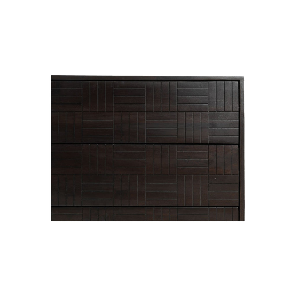 Denman Dark Brown 6 Drawer Dresser - Light House Co.
