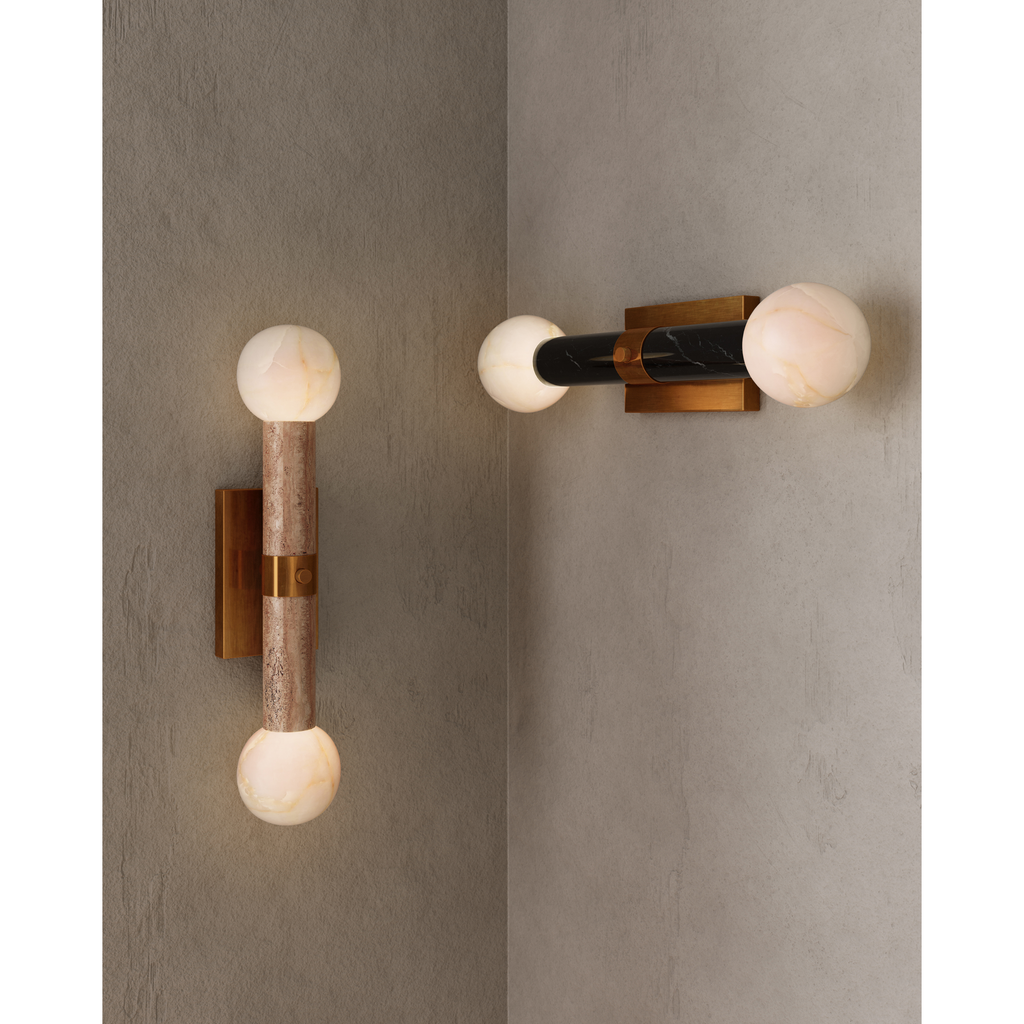 Beatrix Beige Bath Wall Sconce - Light House Co.