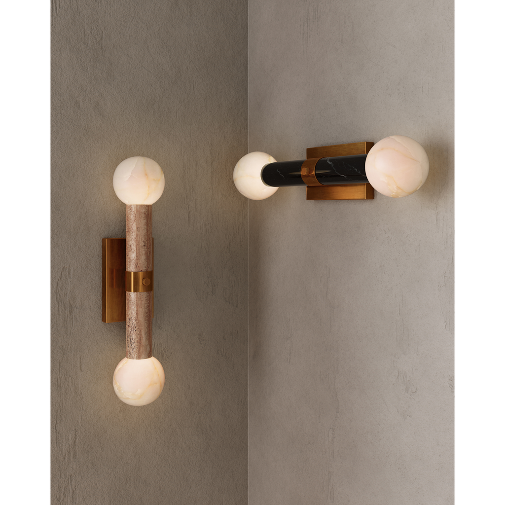 Beatrix Beige Bath Wall Sconce - Light House Co.