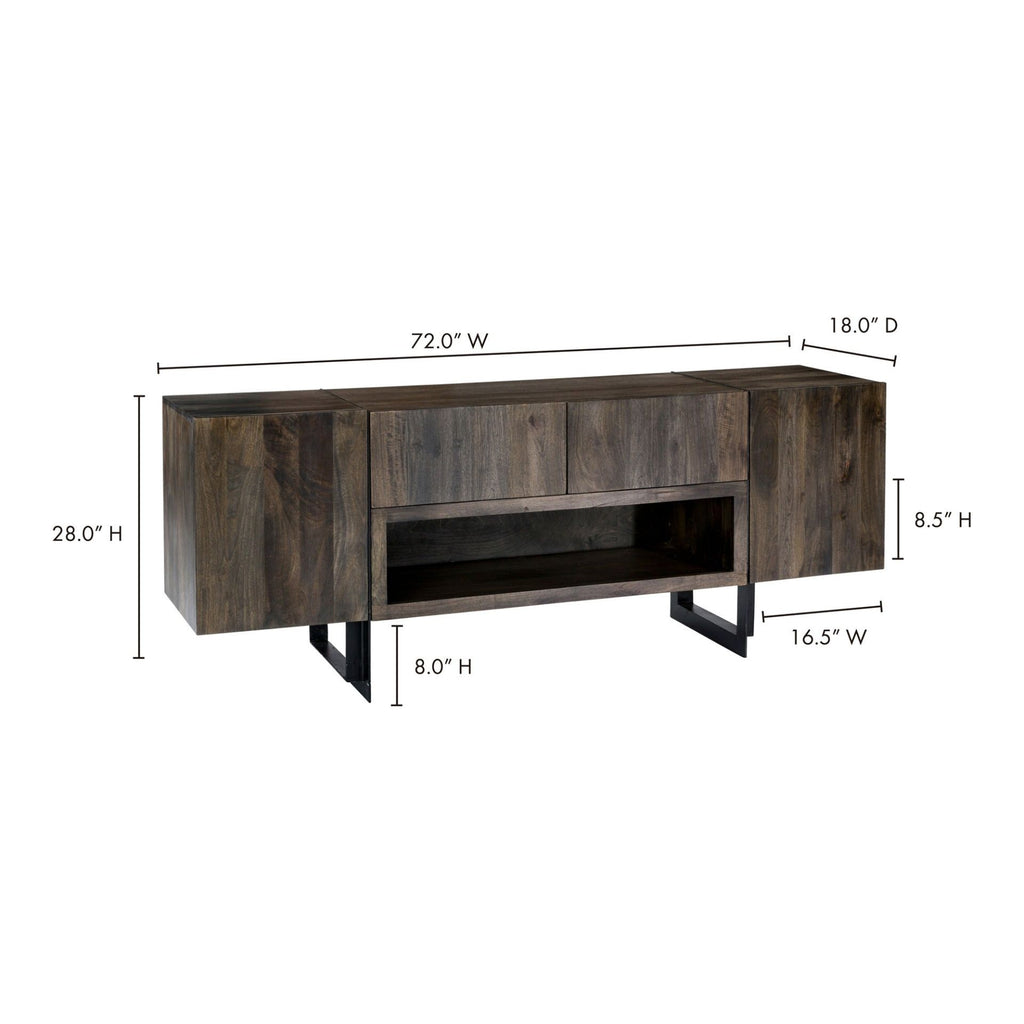 Tiburon Natural Media Cabinet - Light House Co.