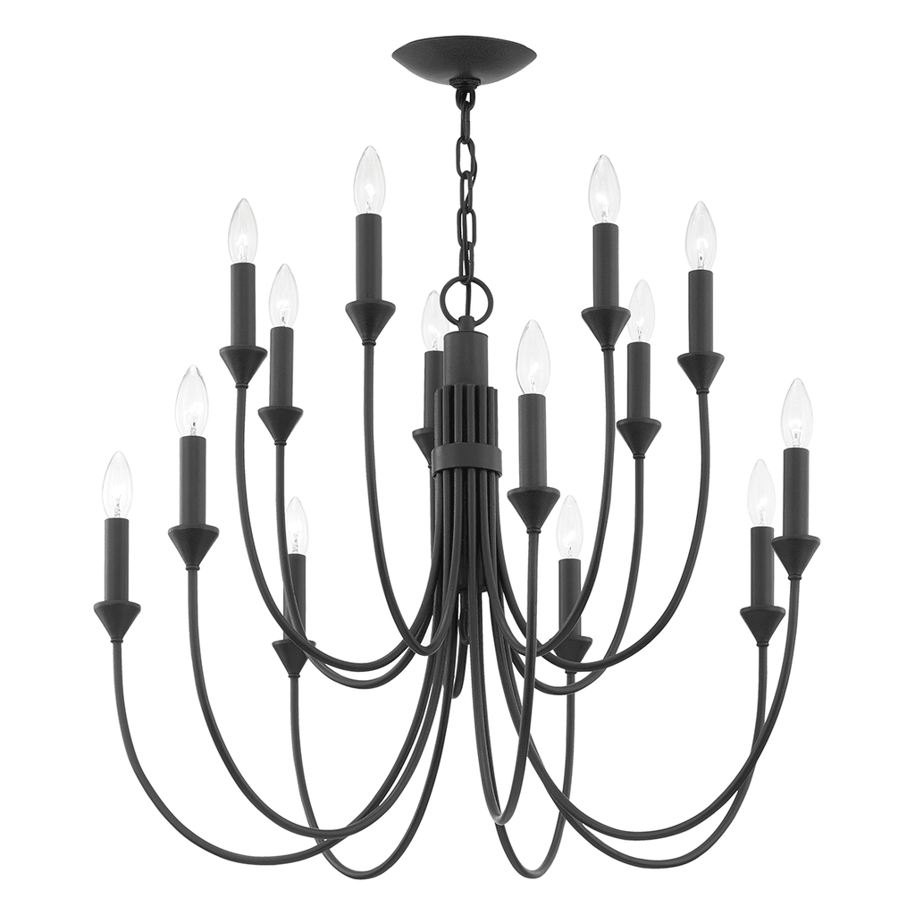 Cate Chandelier - Medium - Forged Iron | Open Box - Light House Co.