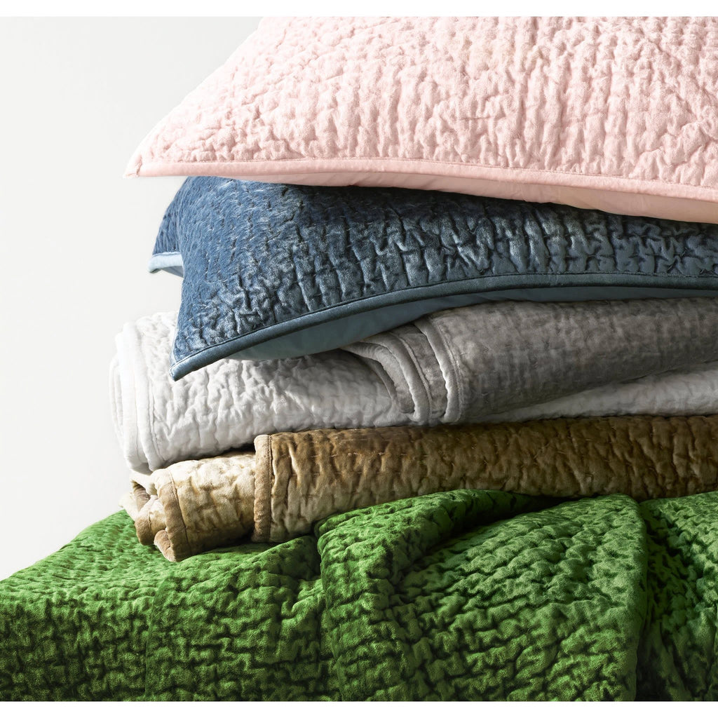Parisienne Velvet Quilt | Grey | Bedding | Annie Selke - Light House Co.
