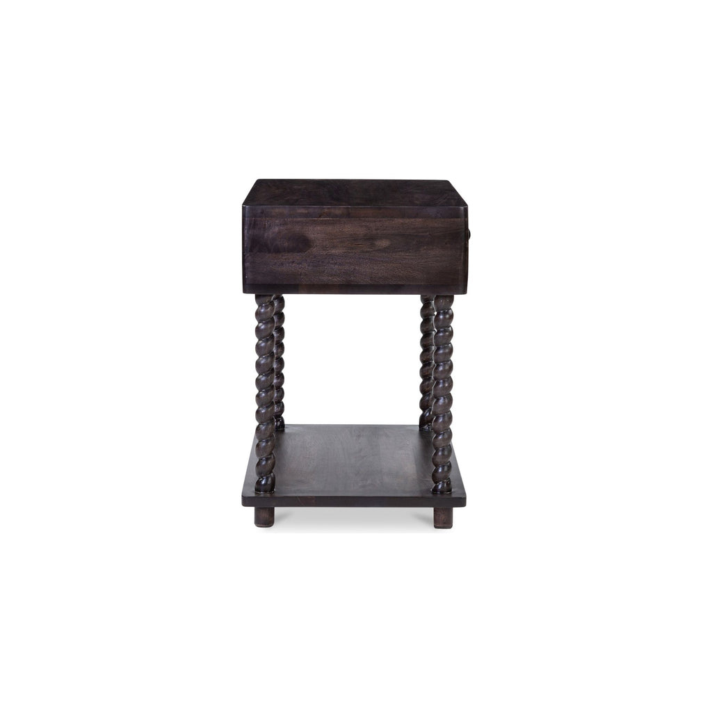 Tabitha Dark Brown Nightstand - Light House Co.
