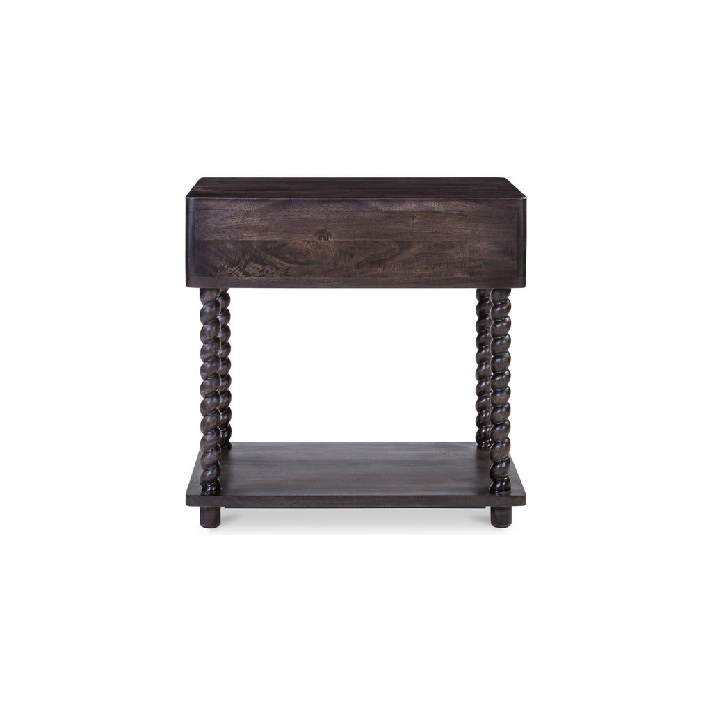 Tabitha Dark Brown Nightstand - Light House Co.