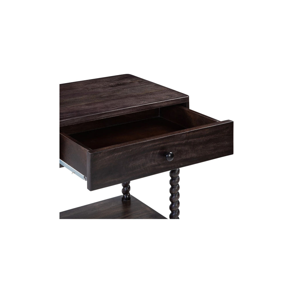 Tabitha Dark Brown Nightstand - Light House Co.