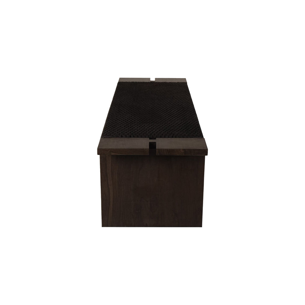 Merritt Outdoor Bench Dark Brown | Outdoor Benches | Moe's - Light House Co.