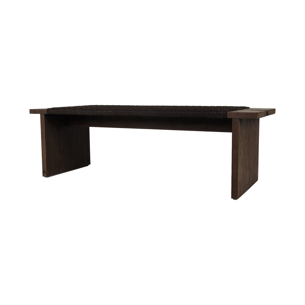 Merritt Outdoor Bench Dark Brown | Outdoor Benches | Moe's - Light House Co.