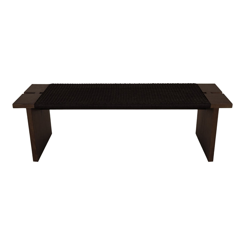 Merritt Outdoor Bench Dark Brown | Outdoor Benches | Moe's - Light House Co.