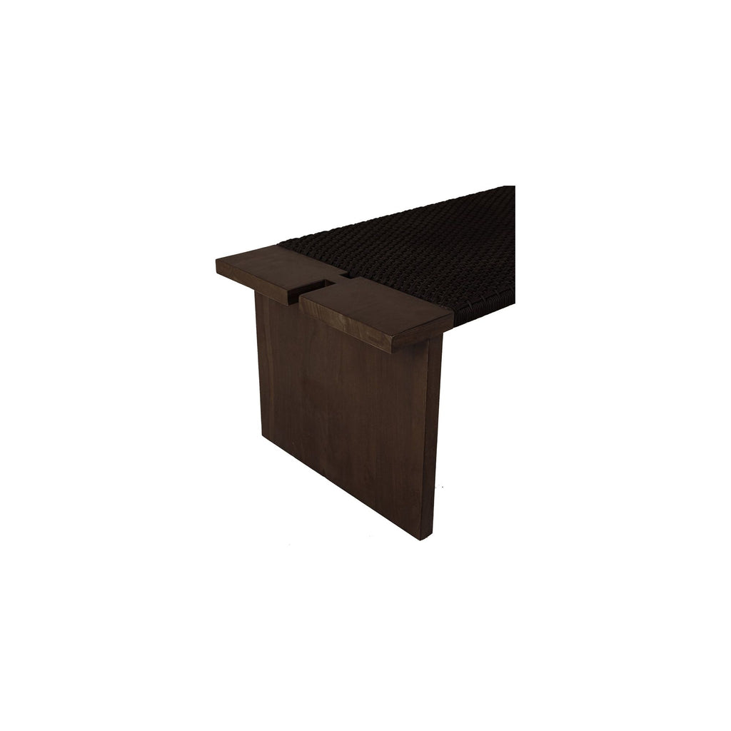 Merritt Outdoor Bench Dark Brown | Outdoor Benches | Moe's - Light House Co.