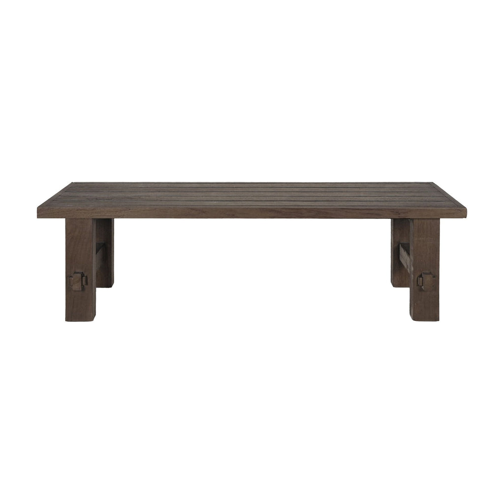 Esmond Outdoor Dining Bench Brown | Outdoor Benches | Moe's - Light House Co.