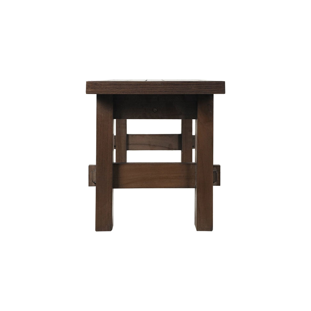 Esmond Outdoor Dining Bench Brown | Outdoor Benches | Moe's - Light House Co.