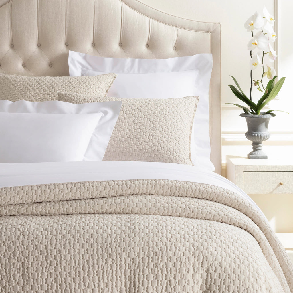 Lodi Matelasse Coverlet | Alabaster | Bedding | Annie Selke - Light House Co.