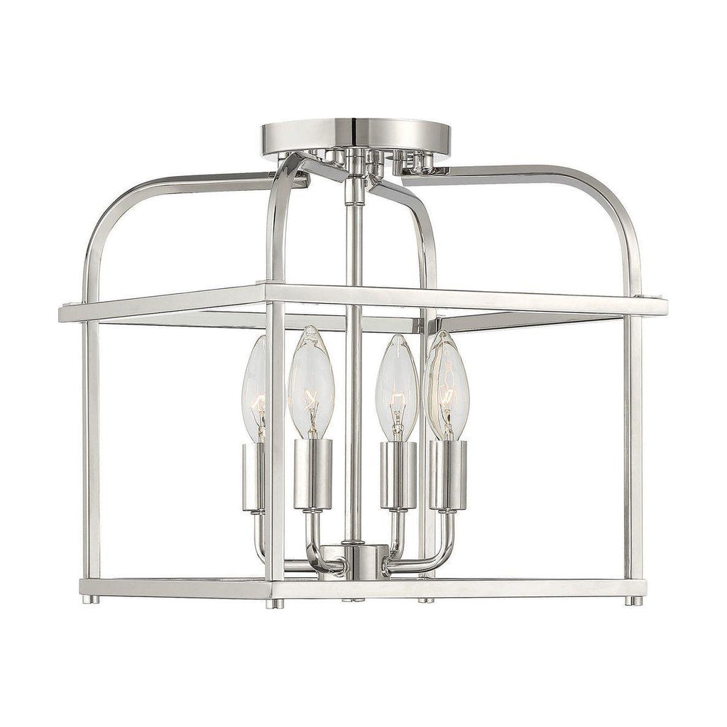 4-Light Ceiling Light in Polished Nickel - Light House Co.