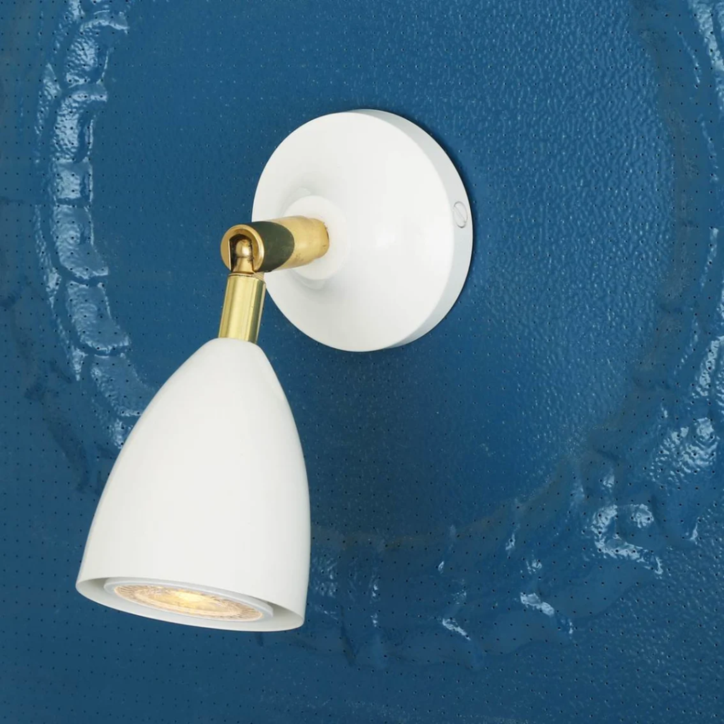 Lainio Small Vintage Brass Wall Spotlight - Light House Co.