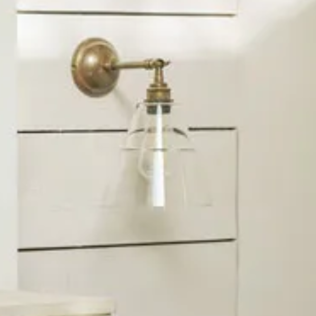 Straff Vintage Clear Glass Cone Wall Light - Light House Co.
