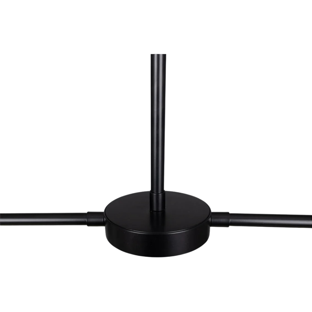 Riverton Black / Brass Minimalist Island Chandelier - Light House Co.