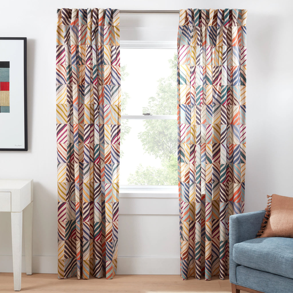 Potter Linen Curtain Panel | Multi | Home Accessories | Annie Selke - Light House Co.