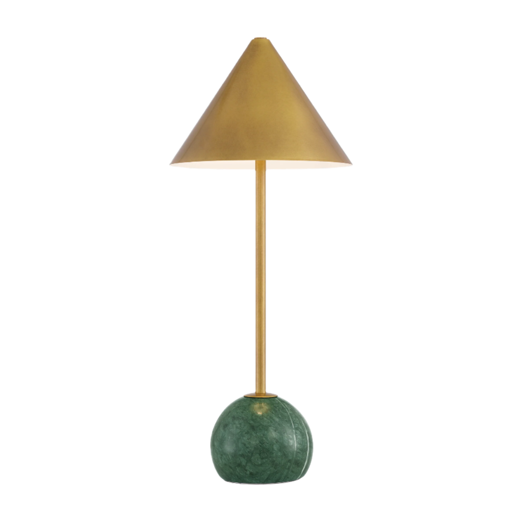 Journey Green & Brass Cordless Table Lamp - Light House Co.