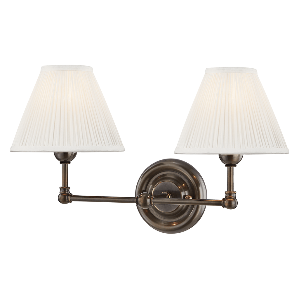 Classica Twin Silk Wall Sconce | Mark D. Sikes x Hudson Valley Lighting - Light House Co.