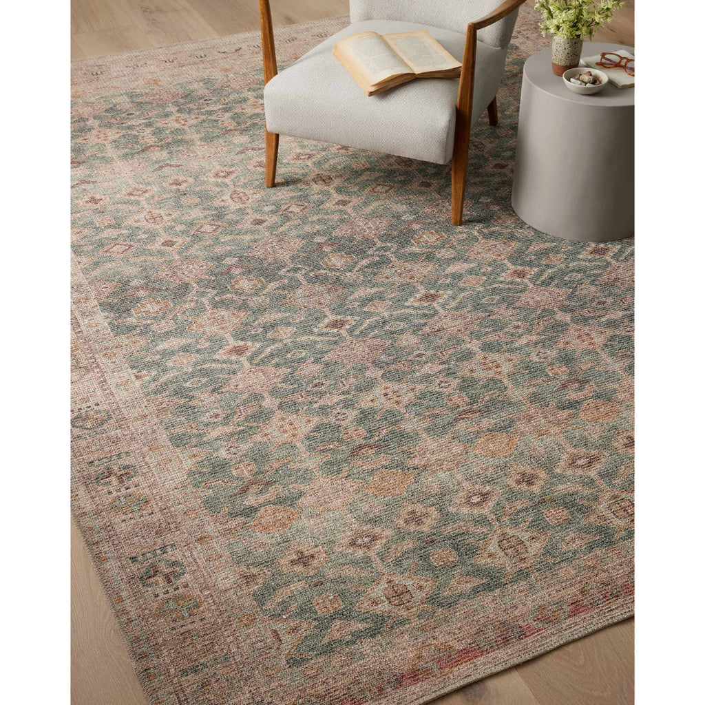 Aubrey Aqua / Sand Rug | Angela Rose x Loloi - Light House Co.