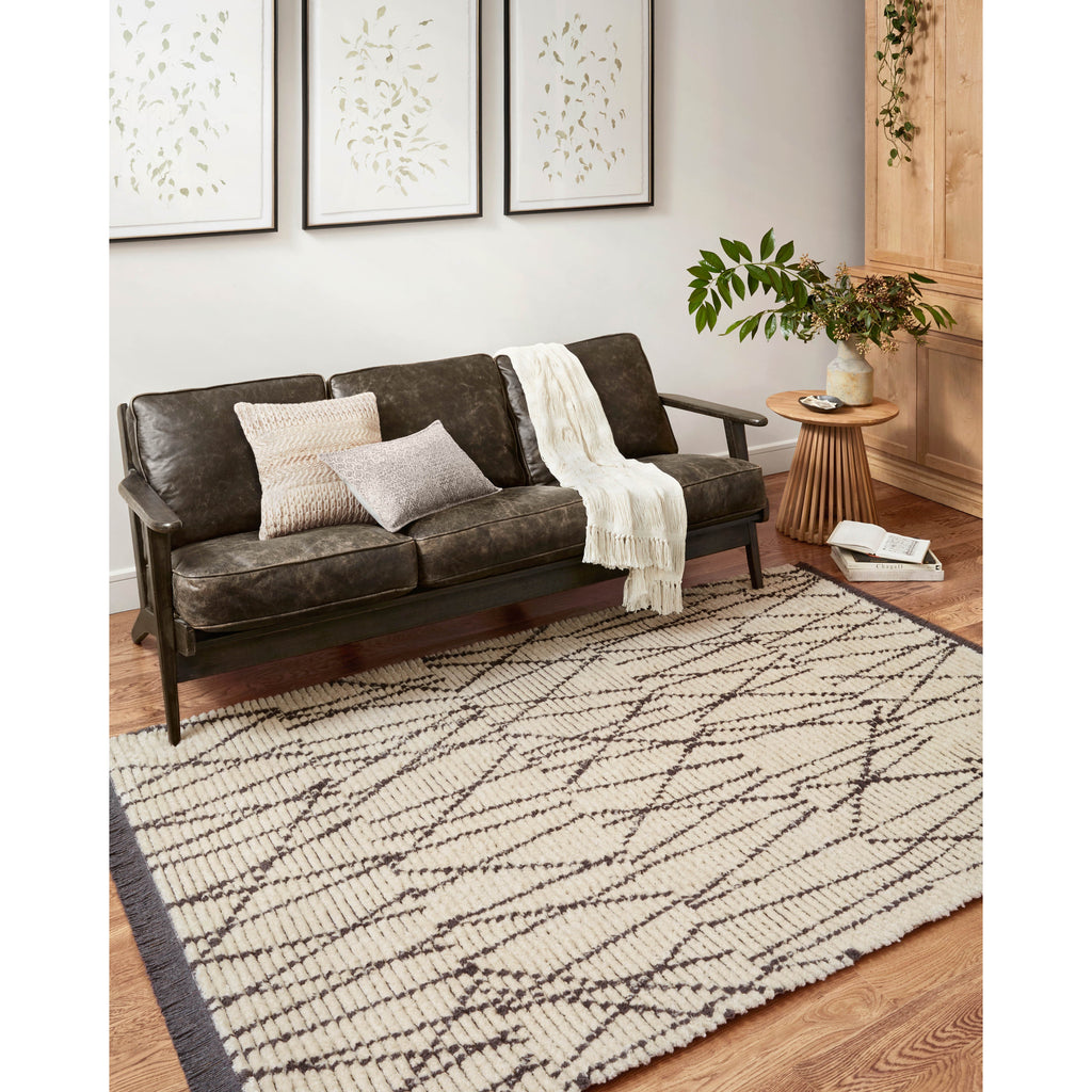 Alice Cream / Charcoal I Rug | Chris Loves Julia x Loloi - Light House Co.