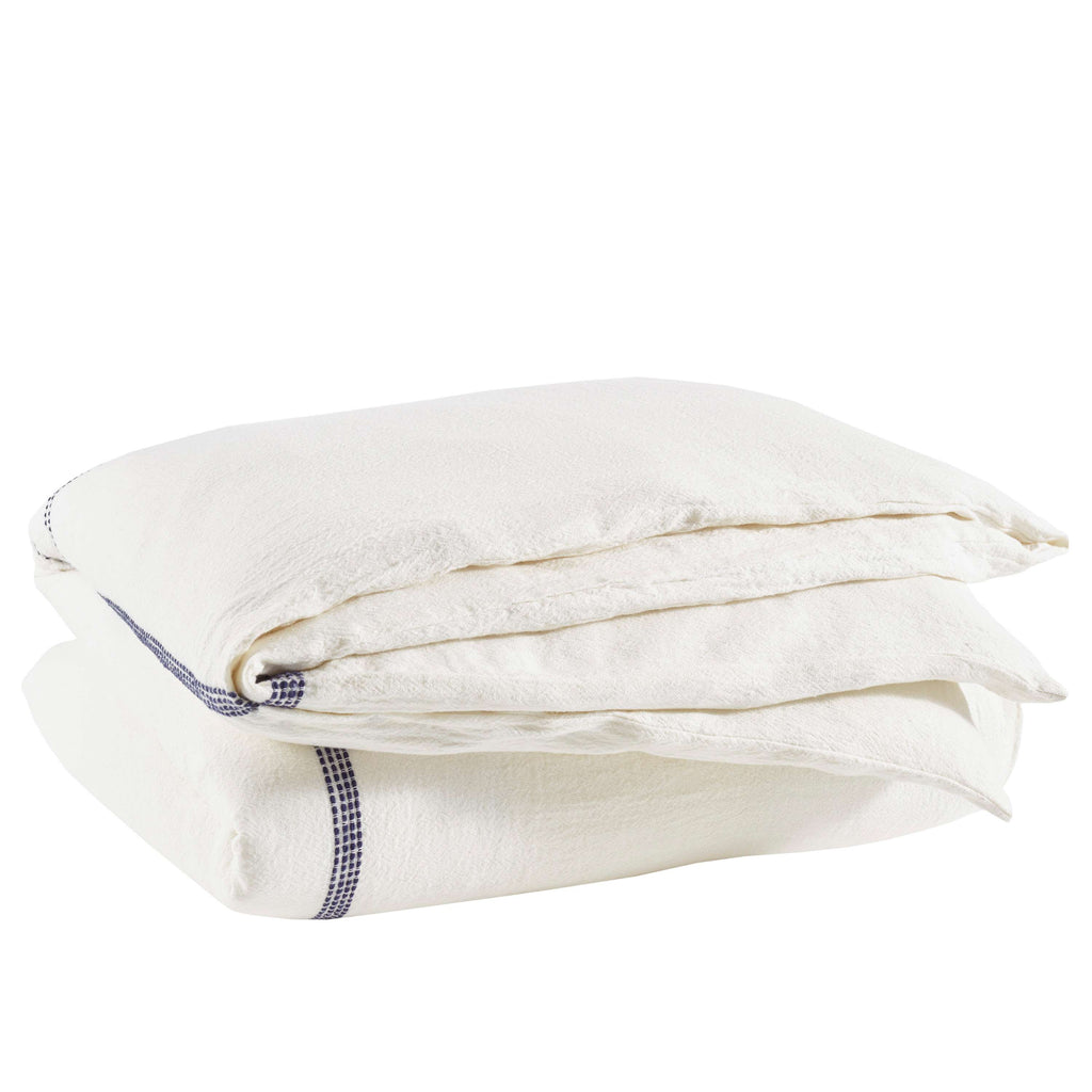 Atherton Navy Duvet Cover - Light House Co.