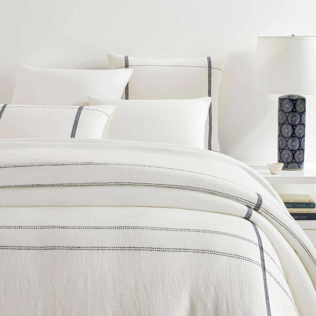 Atherton Navy Duvet Cover - Light House Co.