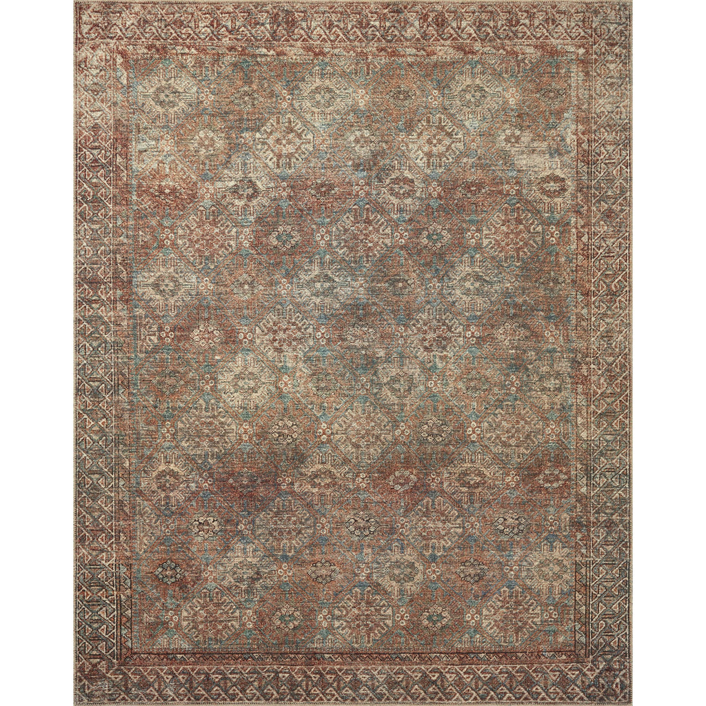 Billie Aqua / Rust - 10'-0" x 14'-0"