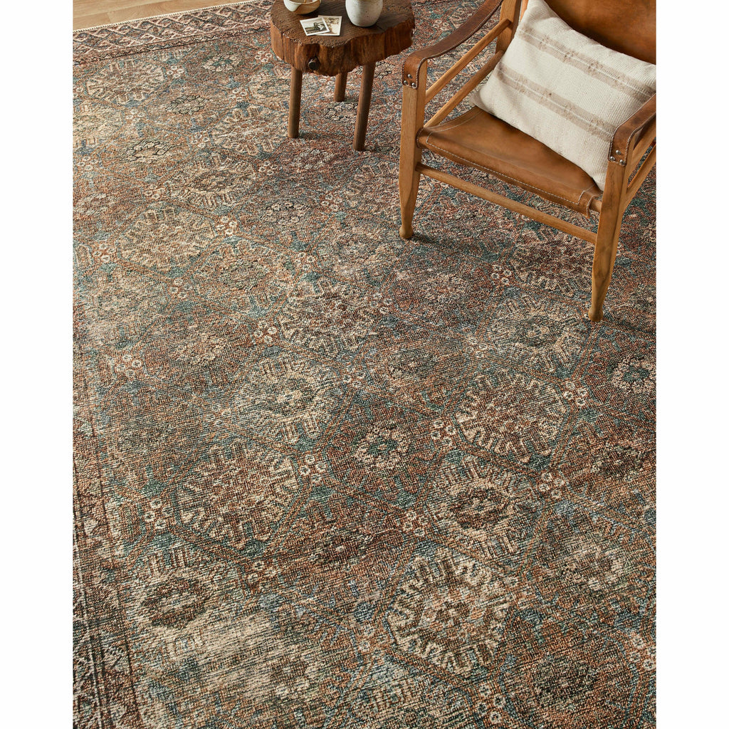 Billie Aqua / Rust - 10'-0" x 14'-0"
