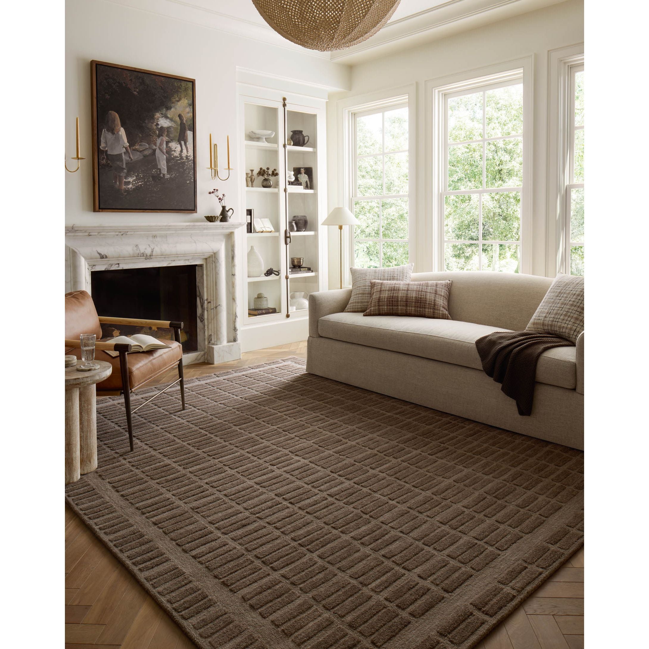 Bradley Cocoa / Cocoa Rug | Chris Loves Julia x Loloi | Light