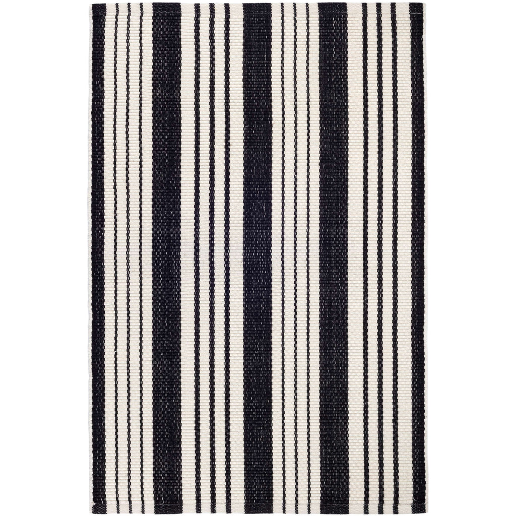 Birmingham Black Indoor/Outdoor Rug - Light House Co.