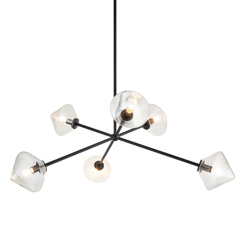 Novo 6 Light Diamond Chandelier - Light House Co.