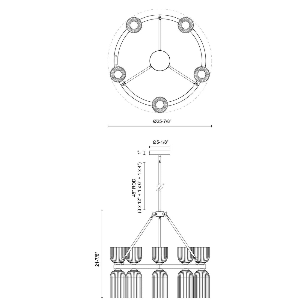Nelly Chandelier - Light House Co.