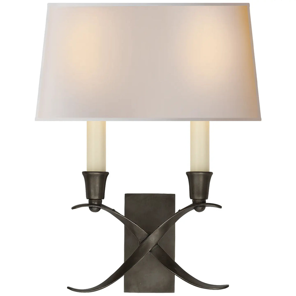 Cross Bouillotte Small Sconce | Wall Sconce | Visual Comfort Signature - Light House Co.