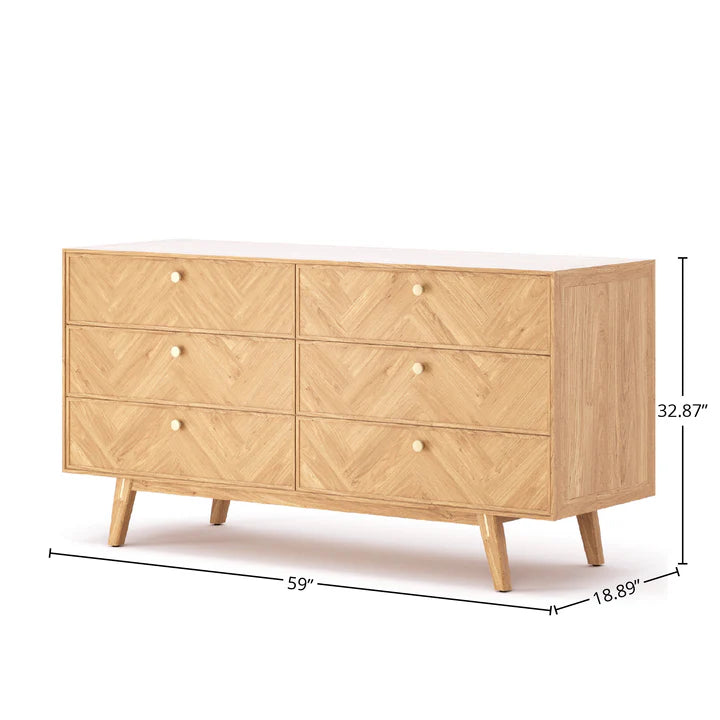 Colton Dresser 6 Drawer - Light House Co.