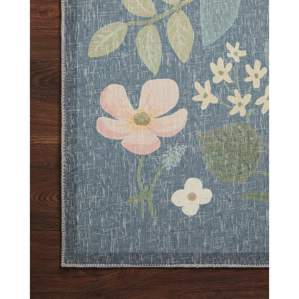 Cotswolds Strawberry Fields / Teal | Rifle Paper Co. Rugs x Loloi - Light House Co.