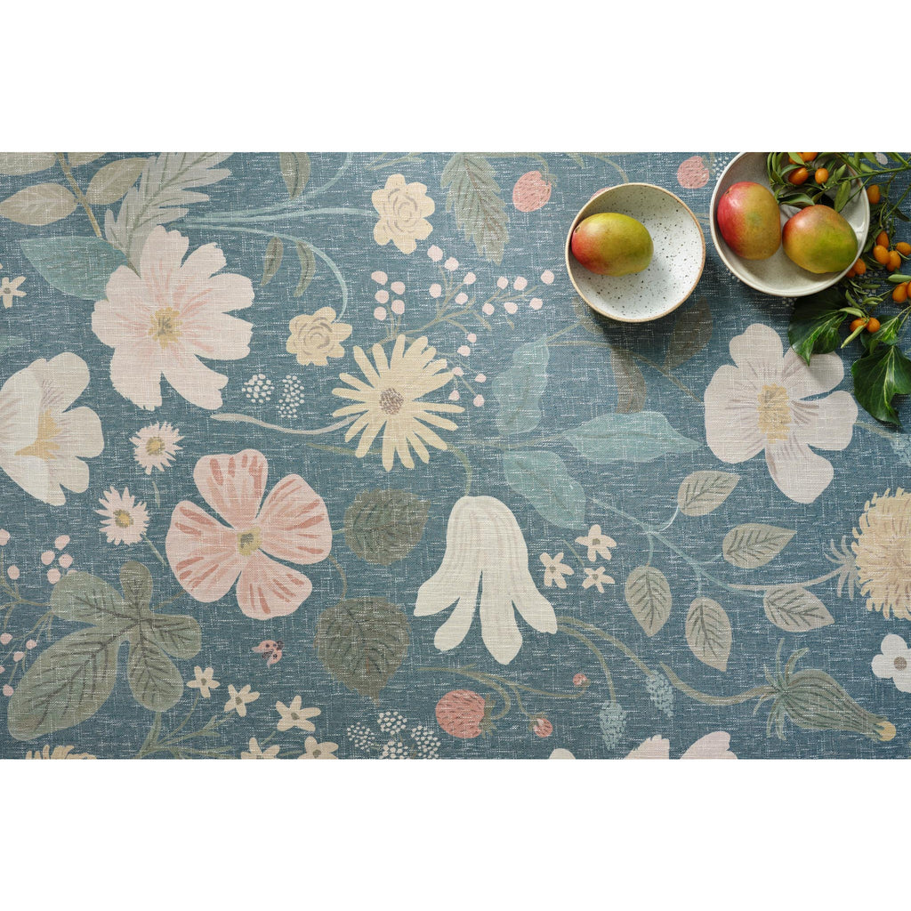 Cotswolds Strawberry Fields / Teal | Rifle Paper Co. Rugs x Loloi - Light House Co.