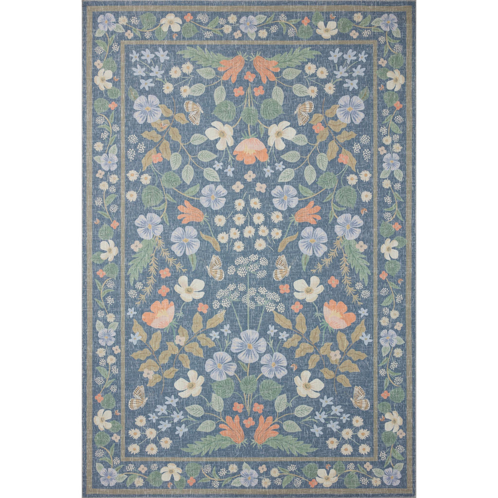 Cotswolds Willow / Indigo | Rifle Paper Co. Rugs x Loloi - Light House Co.
