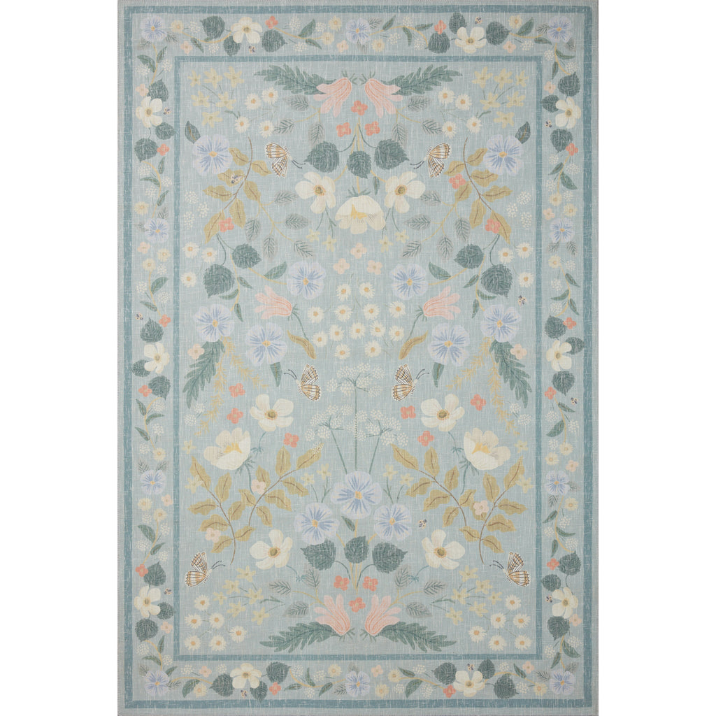Cotswolds Willow / Sky | Rifle Paper Co. Rugs x Loloi - Light House Co.