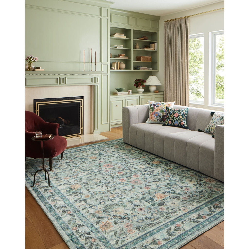 Courtyard Eve Sage | Rifle Paper Co. Rugs x Loloi - Light House Co.