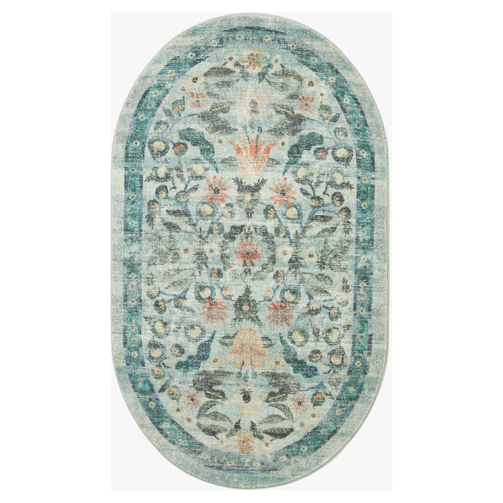 Courtyard Eve Sage | Rifle Paper Co. Rugs x Loloi - Light House Co.