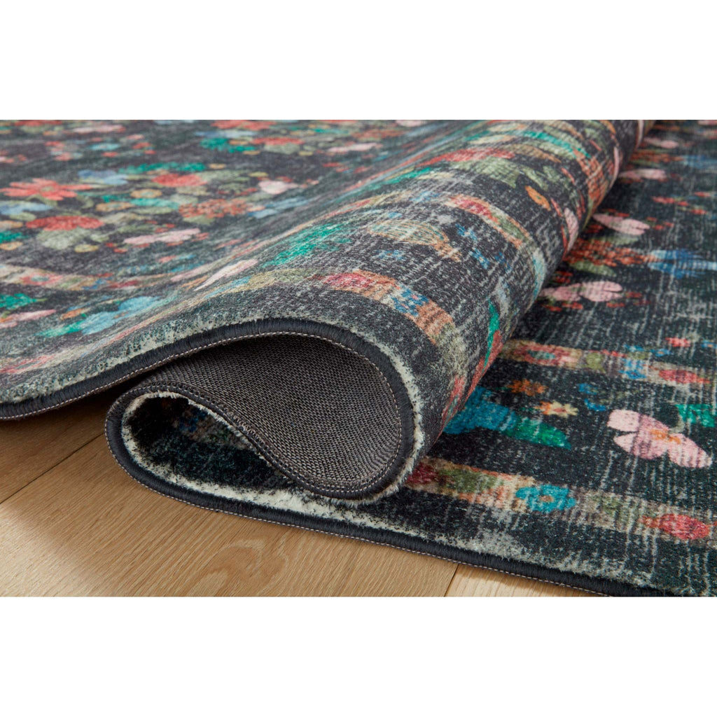 Courtyard Seville Charcoal | Rifle Paper Co. Rugs x Loloi - Light House Co.