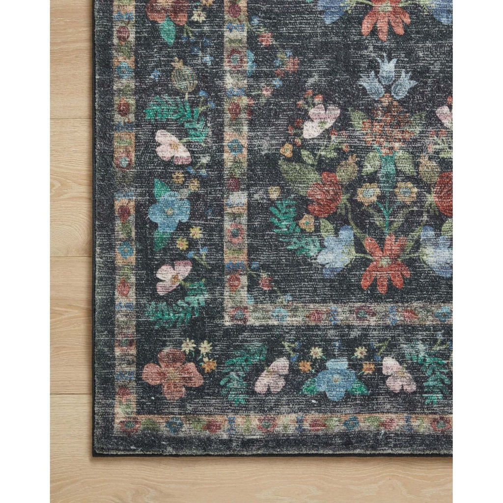 Courtyard Seville Charcoal | Rifle Paper Co. Rugs x Loloi - Light House Co.